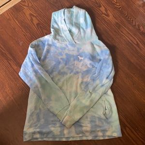 Marble blue pink hoodie